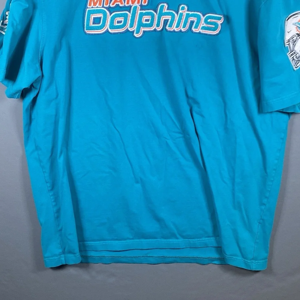 Miami‎ Dolphins Pro Standard Luxury Athletic Shirt Teal Blue Embroidered 2XL NFL
